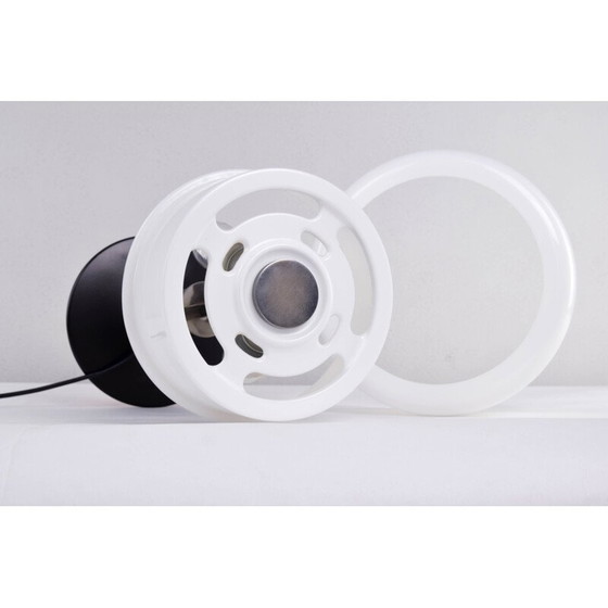 Image 1 of Vintage black and white table lamp by Codialpo for Pere Alegrí i Navarro, Spain 1970