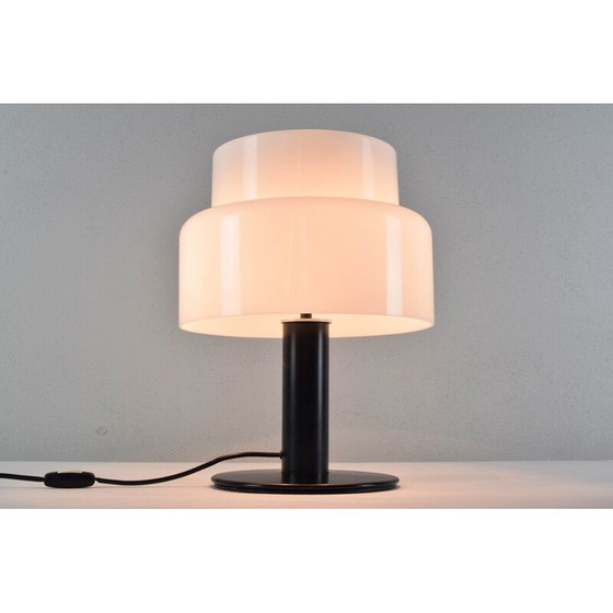 Image 1 of Vintage black and white table lamp by Codialpo for Pere Alegrí i Navarro, Spain 1970