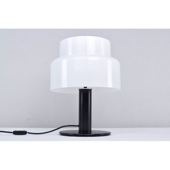 Image 1 of Vintage black and white table lamp by Codialpo for Pere Alegrí i Navarro, Spain 1970