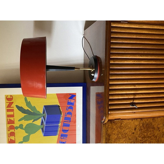 Image 1 of Vintage brass and aluminum table lamp by Oscar Torlasco for Lumi, Italy 1954