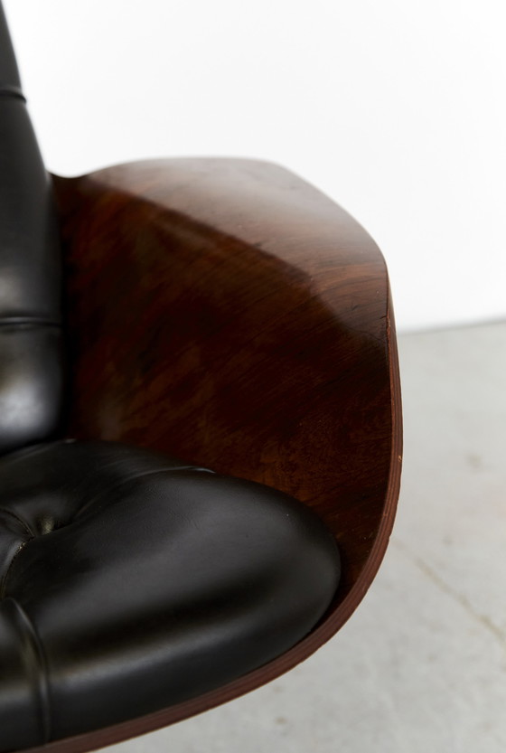 Image 1 of George Mulhauser Lounge Chair & Ottomane "Mr.Chair II" pour Plycraft