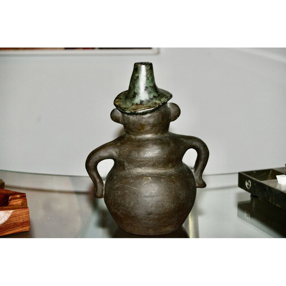 Image 1 of Vintage anthropomorphic ceramic sculpture by Helge Osterberg, Denmark 1950