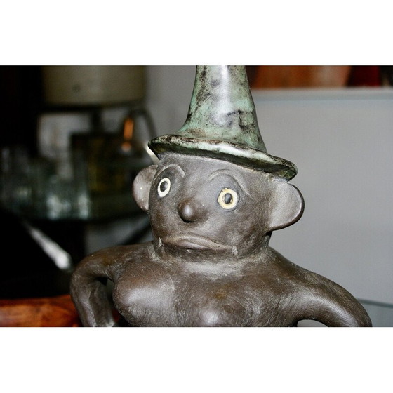 Image 1 of Vintage anthropomorphic ceramic sculpture by Helge Osterberg, Denmark 1950