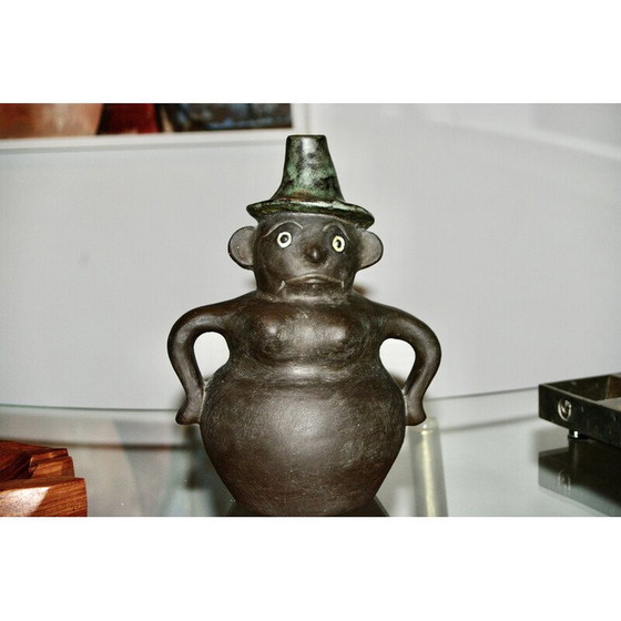 Image 1 of Vintage anthropomorphic ceramic sculpture by Helge Osterberg, Denmark 1950