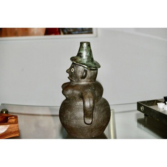 Image 1 of Vintage anthropomorphic ceramic sculpture by Helge Osterberg, Denmark 1950