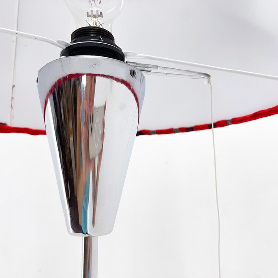 Image 1 of Lampada da terra vintage in metallo e cromo, Cecoslovacchia