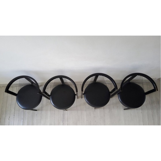 Image 1 of Vintage Niels Jorgen Haugesen String chairs for Tranekaer, Denmark 1980
