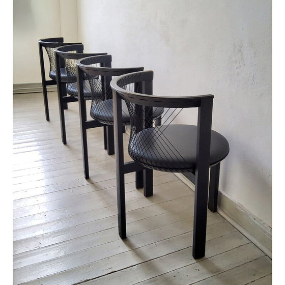 Image 1 of Vintage Niels Jorgen Haugesen String chairs for Tranekaer, Denmark 1980