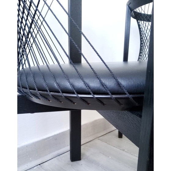 Image 1 of Vintage Niels Jorgen Haugesen String chairs for Tranekaer, Denmark 1980