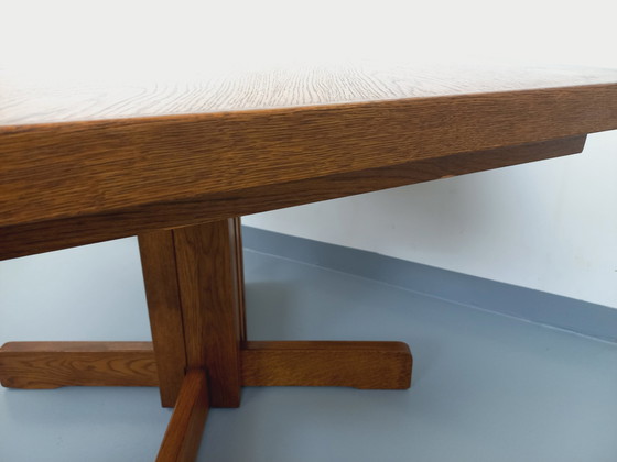 Image 1 of Tavolo da pranzo esagonale in rovere vintage anni '80