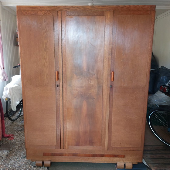 Image 1 of Art Deco/ Amsterdam School Linen Cupboard