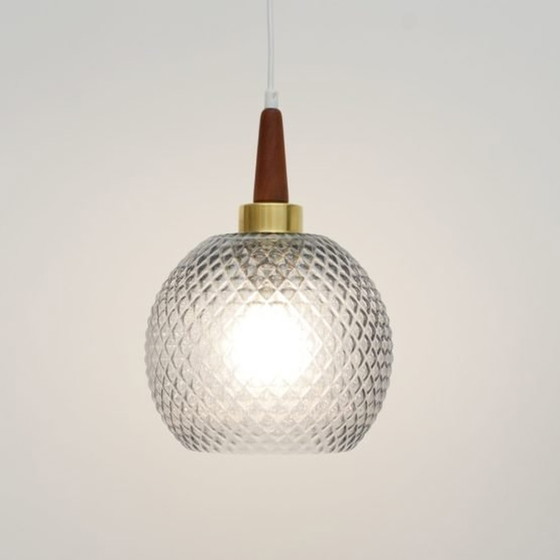 Image 1 of Japandi Cristal Lamp, Denmark 60'