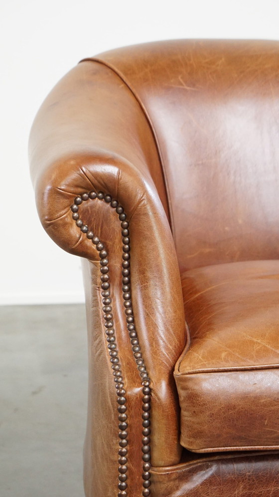 Image 1 of Beef Leather Club Armchair