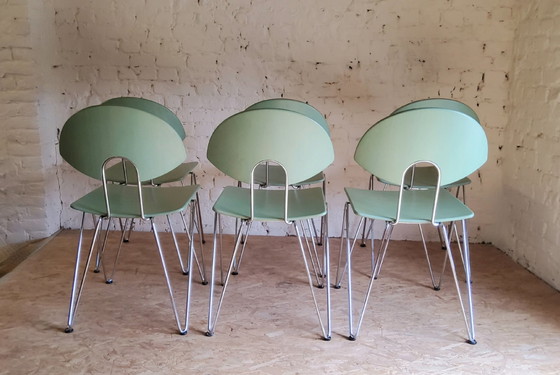 Image 1 of 6X Mikado Chairs By Walter Leeman For Kusch + Co