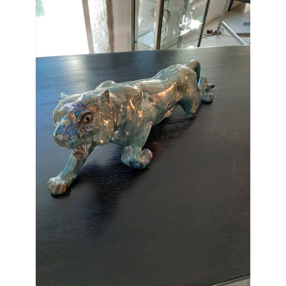 Image 1 of Vintage art nouveau panther sculpture from Rambervillers