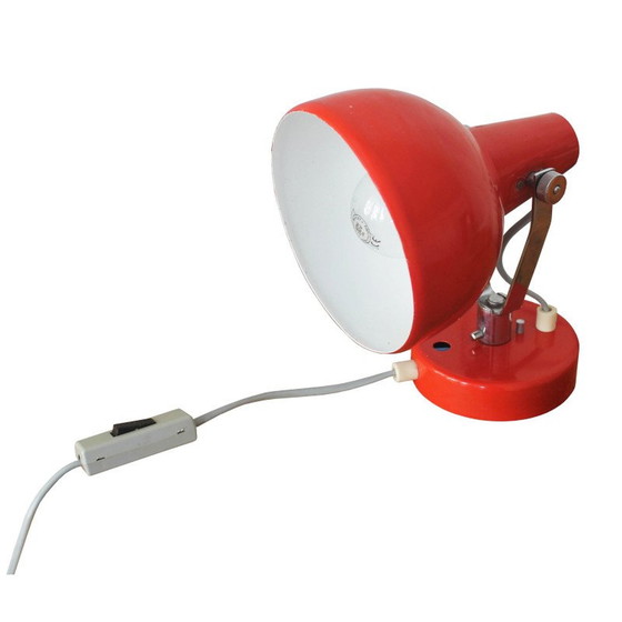 Image 1 of Lampada da parete rossa industriale vintage, anni '60