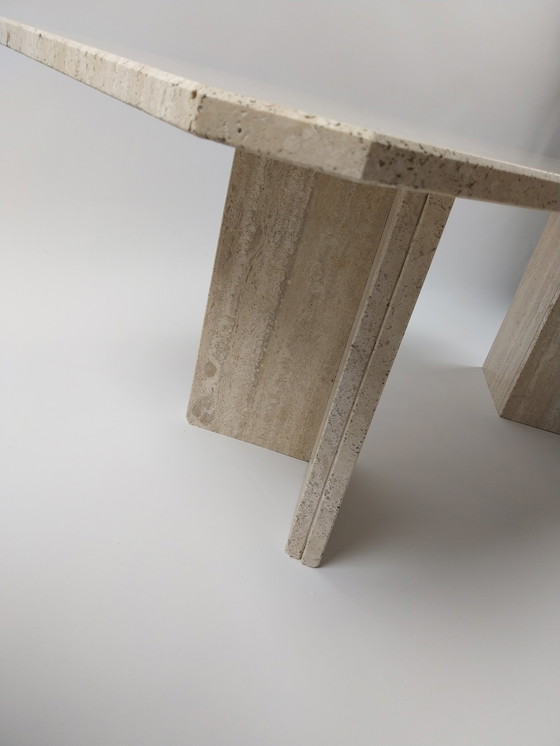 Image 1 of Italian Travertine Coffee Table, 1970s