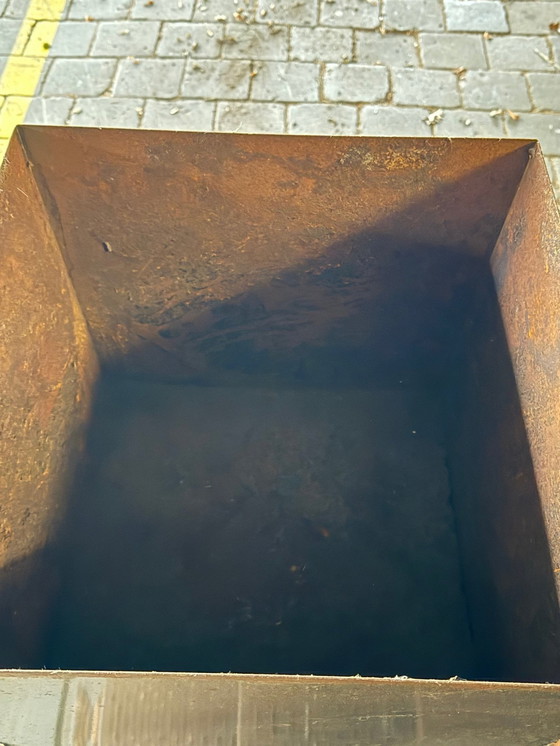 Image 1 of 3x fioriere alte Vintage in acciaio