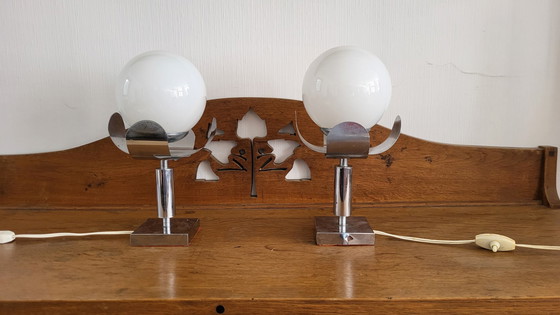 Image 1 of Lamps 70s Chromed Metal