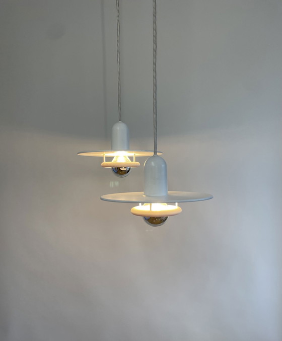 Image 1 of 2X Fog & Mørup Pendant Lamp Optima By Hans Due