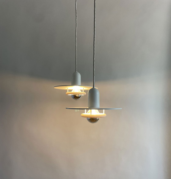 Image 1 of 2X Fog & Mørup Pendant Lamp Optima By Hans Due