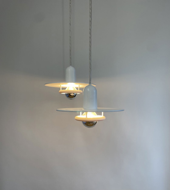 Image 1 of 2X Fog & Mørup Pendant Lamp Optima By Hans Due