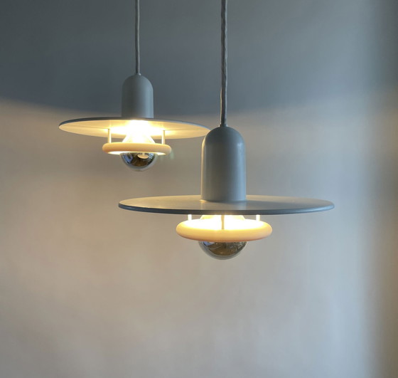 Image 1 of 2X Fog & Mørup Pendant Lamp Optima By Hans Due