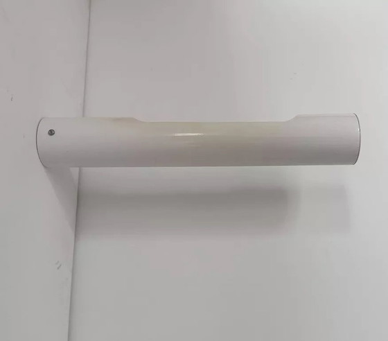 Image 1 of Lampada da parete tubolare vintage in metallo laccato bianco