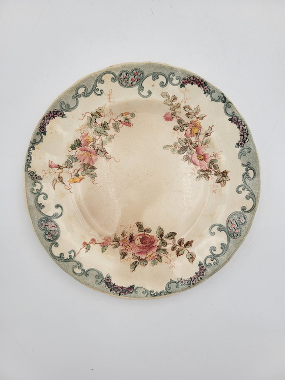 Image 1 of Plate Ter De Fer Flowers