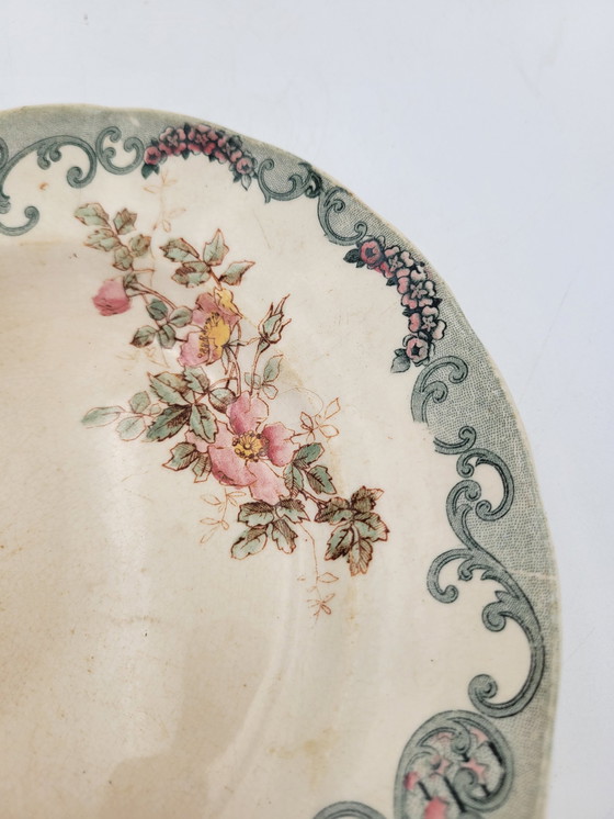 Image 1 of Plate Ter De Fer Flowers