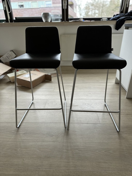 2X Rolf Benz Barstool 626 Sinus