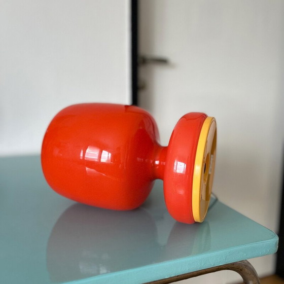 Image 1 of Vintage opaline glass desk lamp for Osvetlovaci Sklo, Czechoslovakia