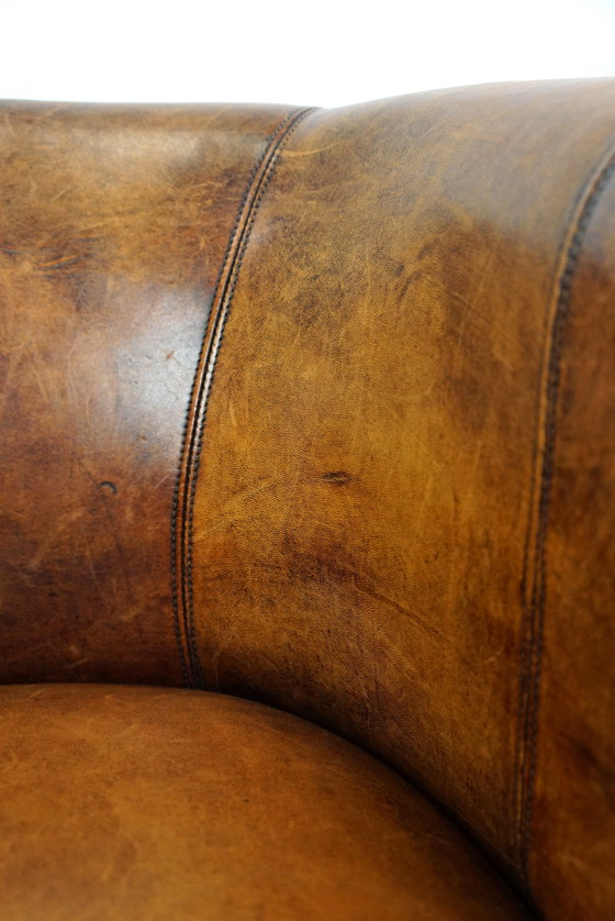 Image 1 of Sheep leather club chair