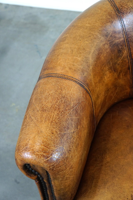 Image 1 of Sheep leather club chair