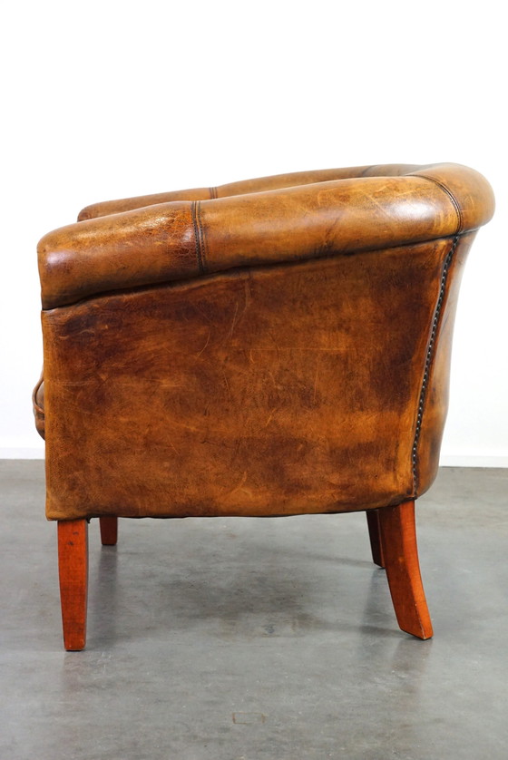 Image 1 of Sheep leather club chair