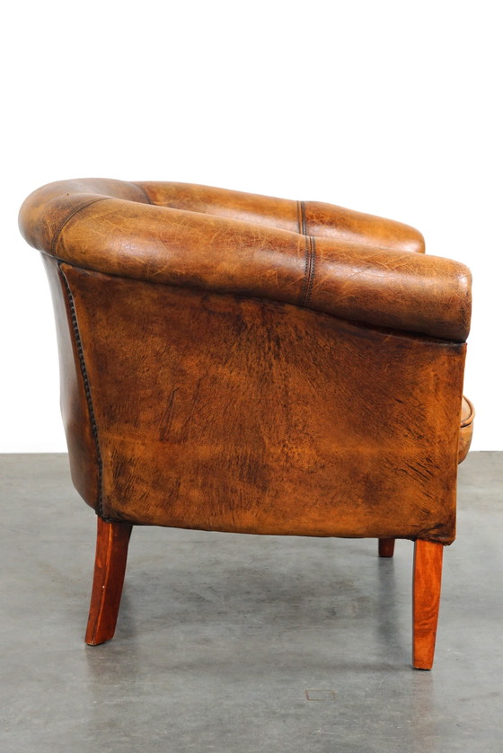 Image 1 of Sheep leather club chair