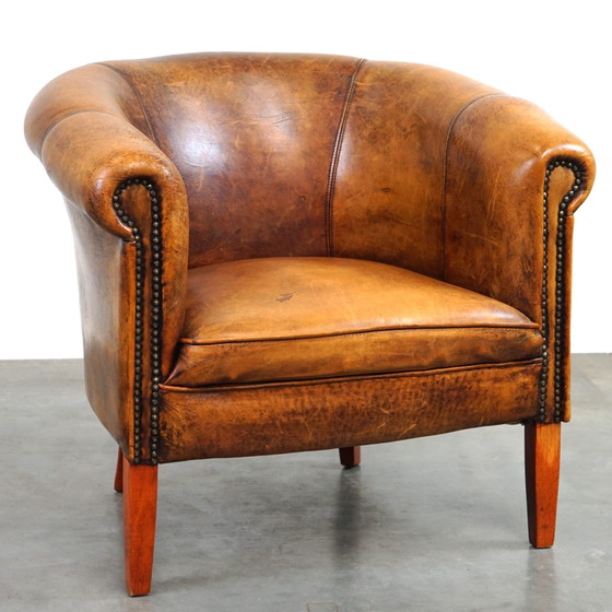 Image 1 of Sheep leather club chair