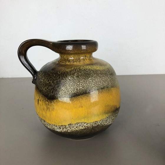 Image 1 of Pair of vintage lava ceramic vases by Scheurich, Germany 1970