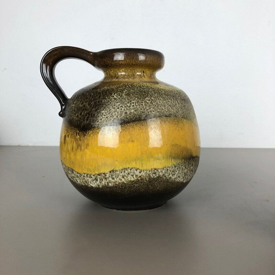 Image 1 of Pair of vintage lava ceramic vases by Scheurich, Germany 1970