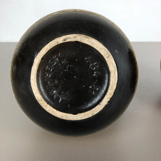 Image 1 of Pair of vintage lava ceramic vases by Scheurich, Germany 1970