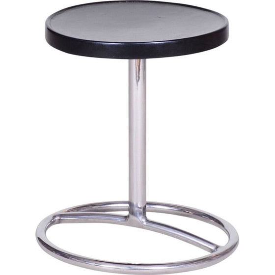 Image 1 of Sgabello per pianoforte vintage in legno e acciaio, anni '30