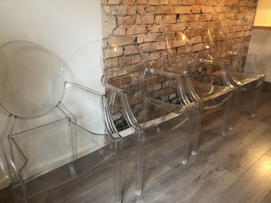 Image 1 of 4x Kartell Ghost Dining Chairs