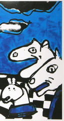 Herman Brood - Silkscreen CHESS------very large!!!