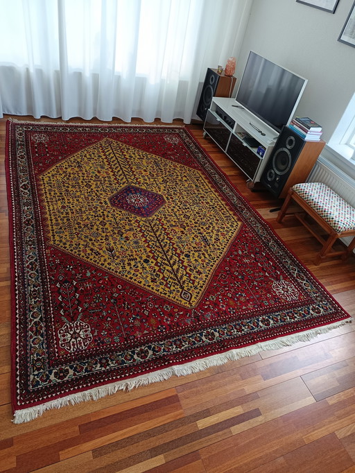 Tapis persan Abadeh noué à la main 207x300cm