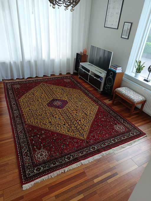 Tapis persan Abadeh noué à la main 207x300cm