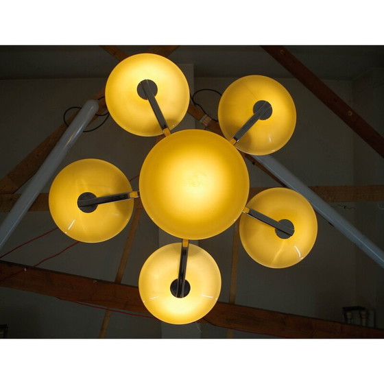 Image 1 of Vintage Art Deco chandelier, Czechoslovakia 1940