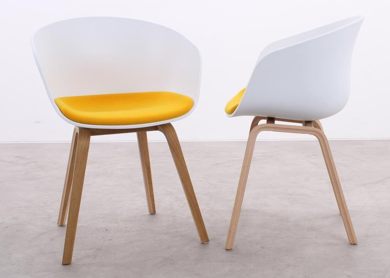 2X Hay aac 22 Chair White/Yellow | €634 | Whoppah