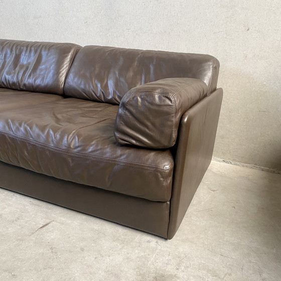 Image 1 of De Sede Ds-76 Brown Leather Design 2-Seater Sofa