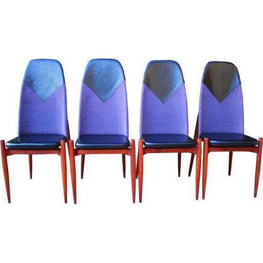 Set of 4 vintage chairs by Miroslav Navratil, 1960