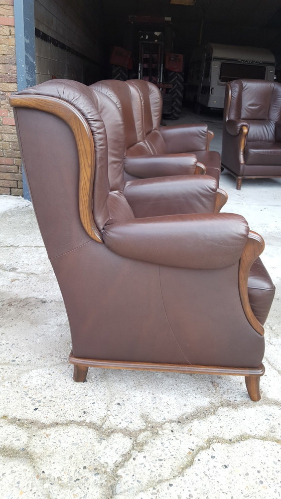 Image 1 of Vintage Leather Seniors Sofa